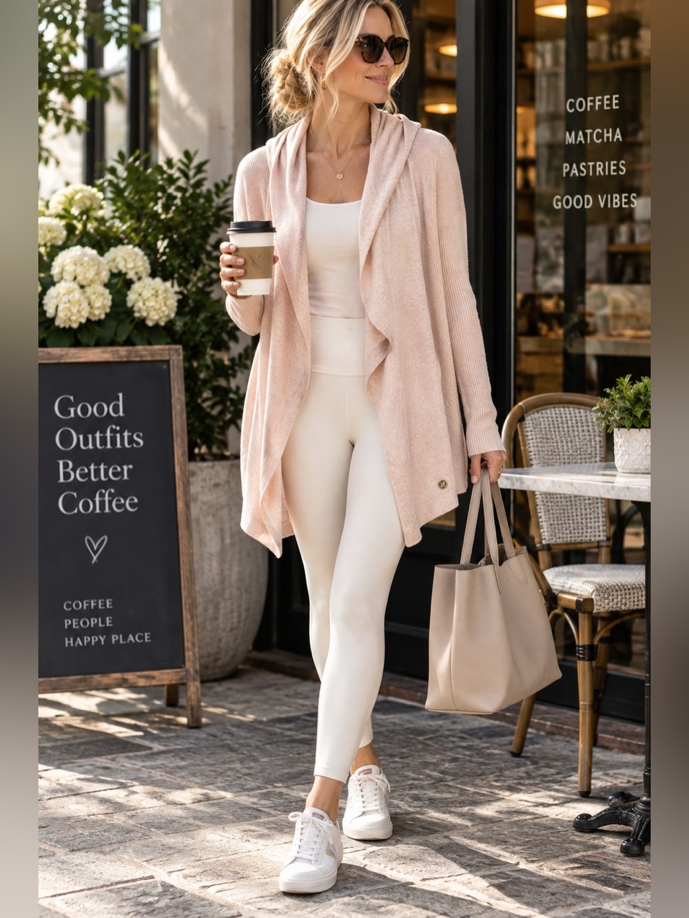 Lululemon Sundown Wrap Cashmere Blend Hooded Cardigan Blush Pink